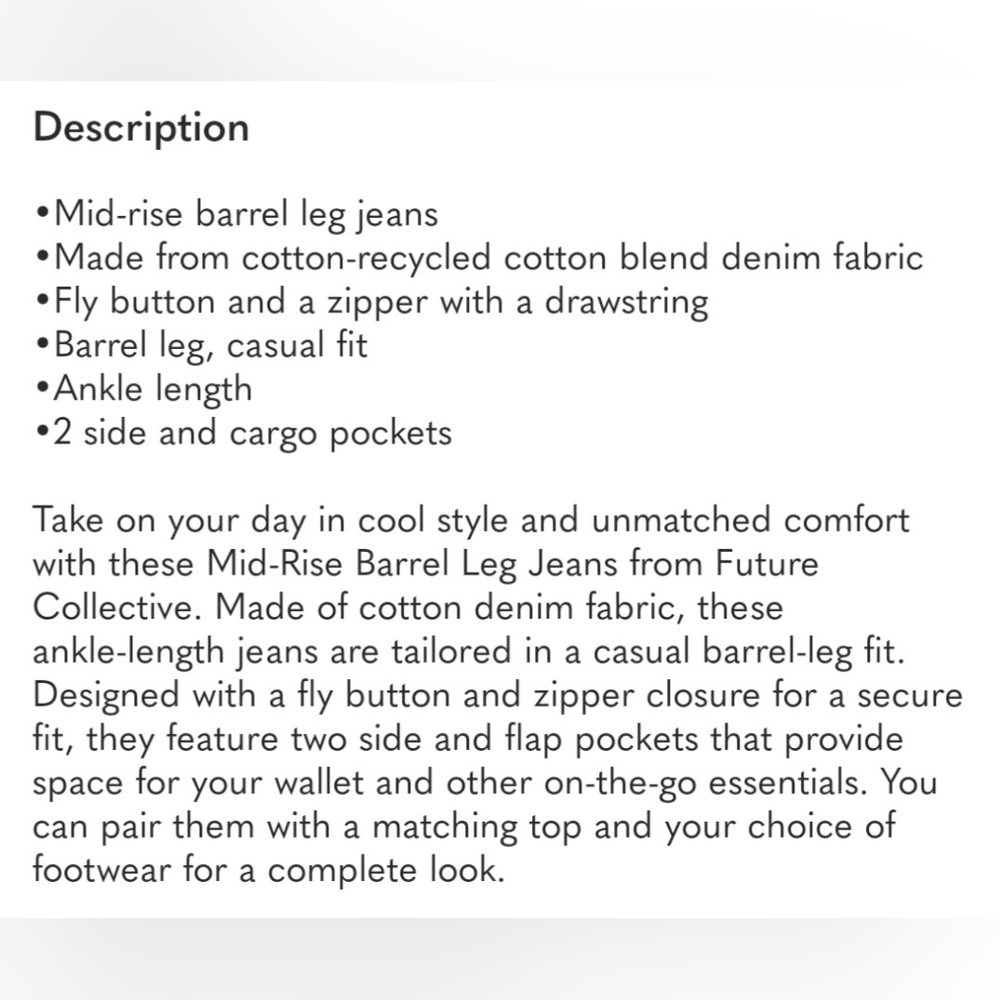 Chic Brown And Tan Leopard Print Cropped Barrel Jeans Size 0 NWT - Picture 6 of 6